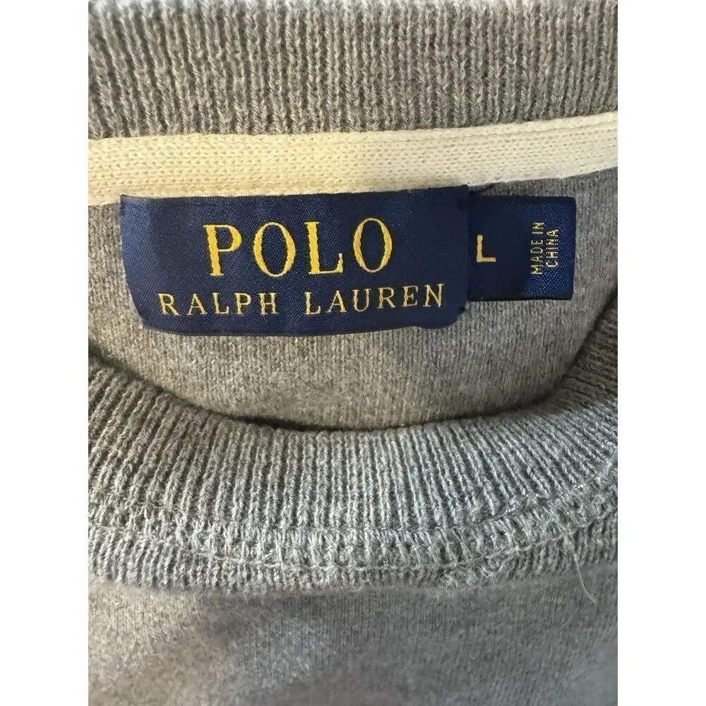 Polo By Ralph Lauren 100% Pima Cotton Pullover Sweater Mens Size L - Picture 3 of 5
